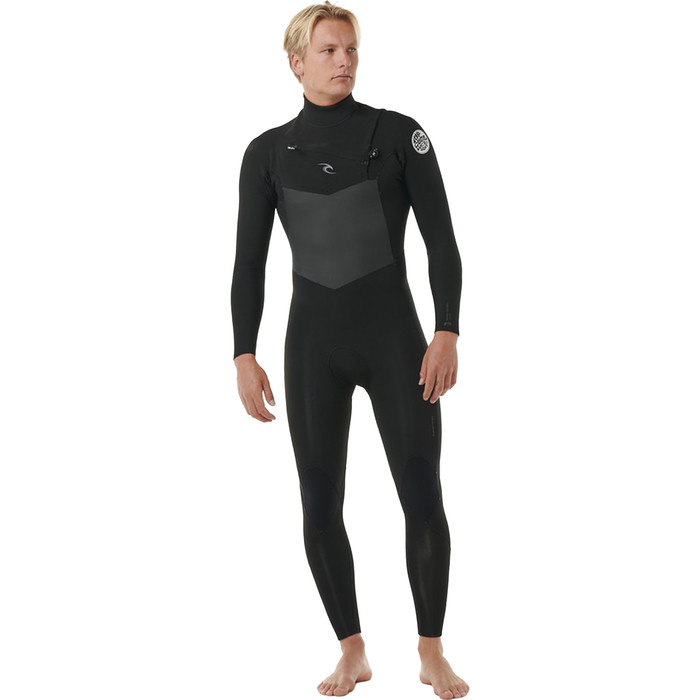 2024 Rip Curl Hombres Dawn Patrol 3/2mm Chest Zip Neopreno 158MFS - Black